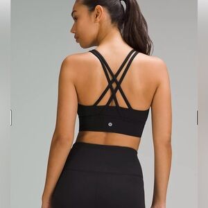 Lululemon Energy Black Strappy Sports Bra 4